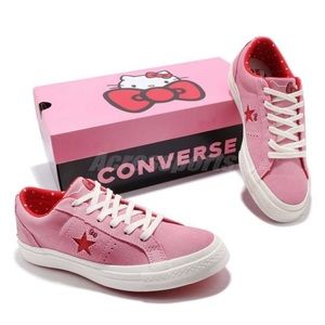 converse hello kitty pink